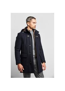 Bugatti Kurzmantel, mit abnehmbarer Kapuze blau 46 marine Kurzmantel im Modern Fit