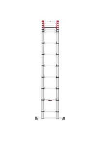 Hailo Teleskopleiter »FlexLine«, Alu-Sicherheits-Teleskopleiter 13 Sprossen grau aluminiumfarben