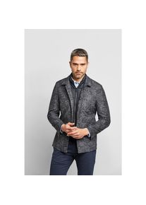 Bugatti Sakko, mit Umlegekragen blau 48 marine Sakko im Modern Fit