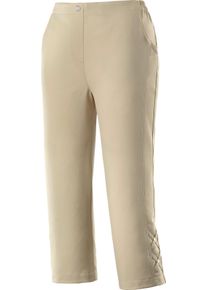 Damen Caprihose aus Polyester, b&uuml;gelfrei schwarz