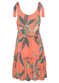 s.Oliver Jerseykleid, mit Alloverdruck Orange, Größe 38