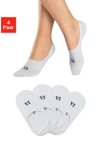active by Lascana Lascana Active Füsslinge, 4 Paar, mit Silicon Über Der Ferse Weiss, Größe 35/38