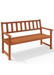 Casaria® Gartenbank Kensington Akazienholz 120x90x50-58cm