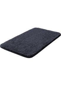 Badematte &raquo;Melange&laquo;, H&ouml;he 27 mm, rutschhemmend beschichtet, besonders dichter Flor , grau , Grund , dunkelgrau