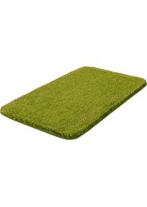 Badematte &raquo;Melange&laquo;, H&ouml;he 27 mm, rutschhemmend beschichtet, besonders dichter Flor , gr&uuml;n , Grund , kiwigr&uuml;n