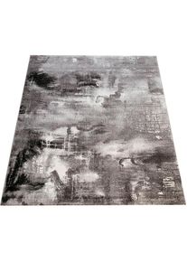Teppich &raquo;Canvas 754&laquo;, rechteckig, 16 mm H&ouml;he, Kurzflor, modernes Design, mit Arizona Leinwand Optik , grau , Paco Home