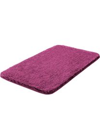 Badematte &raquo;Melange&laquo;, H&ouml;he 27 mm, rutschhemmend beschichtet, besonders dichter Flor , lila , Grund , beere