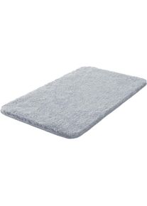 Badematte &raquo;Melange&laquo;, H&ouml;he 27 mm, rutschhemmend beschichtet, besonders dichter Flor , silberfarben , Grund