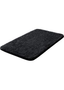 Badematte &raquo;Melange&laquo;, H&ouml;he 27 mm, rutschhemmend beschichtet, besonders dichter Flor , grau , Grund , anthrazit