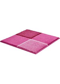Badematte &raquo;Diviso&laquo;, H&ouml;he 20 mm, rutschhemmend beschichtet, pflegeleicht, Badematte mit Melange-Effekt , rosa , Grund