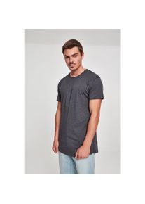 Urban Classics Kurzarmshirt »Herren Shaped Long Tee« grau 2XL charcoal Lang geschnittenes Tall Tee