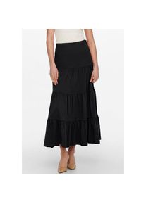 Only Maxirock »ONLMAY MAXI SKIRT«, mit Volant schwarz L Maxirock von Only