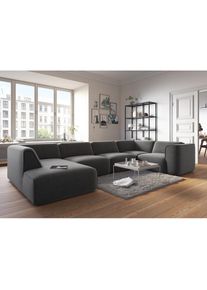 COUCH♥ Wohnlandschaft »Fettes Polster«, Modulsofa Set, Module einzeln für individuelle Zusammenstellung grau anthrazit
