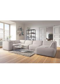 COUCH♥ Wohnlandschaft »Fettes Polster«, Modulsofa Set, Module einzeln für individuelle Zusammenstellung beige creme