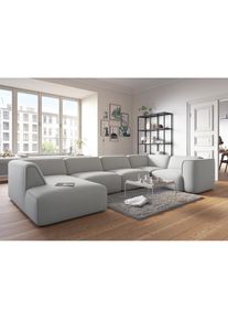 COUCH♥ Wohnlandschaft »Fettes Polster«, Modulsofa Set, Module einzeln für individuelle Zusammenstellung grau hellgrau