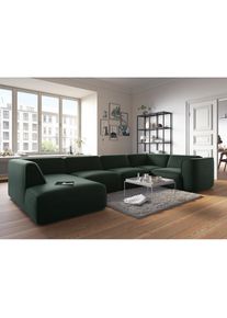 COUCH♥ Wohnlandschaft »Fettes Polster«, Modulsofa Set, Module einzeln für individuelle Zusammenstellung grün dunkelgrün