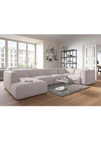 COUCH♥ Wohnlandschaft »Fettes Polster«, Modulsofa Set, Module einzeln für individuelle Zusammenstellung beige creme