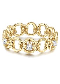Glanzstücke München Glanzstücke München Ring Damen, gold / transparent, Größe 60