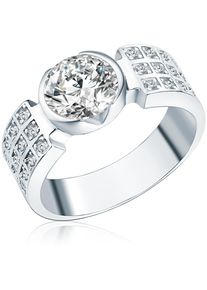Rafaela Donata Ring Damen, silber / transparent, Größe 53