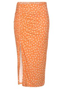 Vivance Jerseyrock, mit Seitlicher Raffung Orange, Größe 38