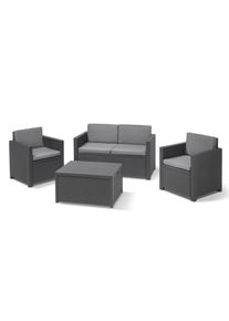 Loungeset , grau , Allibert , anthrazit