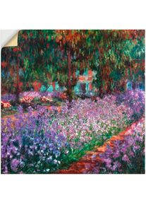 Wandbild &raquo;Der Garten des K&uuml;nstlers bei Giverny&laquo;, Garten, (1 St.), gedruckt , lila , Artland