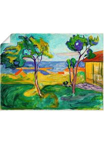 Wandbild &raquo;Der Garten in Asgardstrand. 1904-05&laquo;, Wiesen & B&auml;ume, (1 St.) , gr&uuml;n , Artland