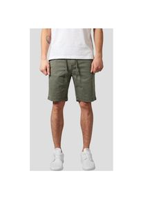 Urban Classics Stoffhose »Herren Stretch Twill Joggshorts« grün M US-Größen olive Joggshorts Im Chino-Stil