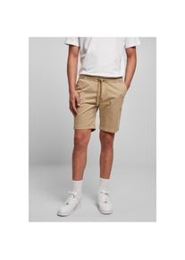 Urban Classics Stoffhose »Herren Stretch Twill Joggshorts« beige 4XL US-Größen unionbeige Joggshorts Im Chino-Stil