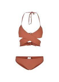 Urban Classics Bügel-Bikini »Damen Ladies Bikini« orange XL N-Gr terracotta Mit geraffter und gewickelter Vorderseite