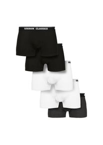 Urban Classics Boxershorts »Herren Organic Boxer Shorts 5-Pack« schwarz-weiß 3XL black/white/charcoal Aus Bio-Baumwolle