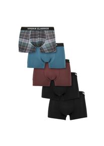 Urban Classics Boxershorts »Herren Organic Boxer Shorts 5-Pack« bunt S plaidaop jasper cherry black Aus Bio-Baumwolle