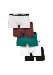 Urban Classics Boxershorts »Herren Organic Boxer Shorts 5-Pack« bunt 4XL cherry treegreen white black Aus Bio-Baumwolle