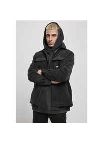 Urban Classics Sommerjacke &raquo;Herren Corduroy Shirt Jacket&laquo; schwarz L black Aus Baumwoll-Cord