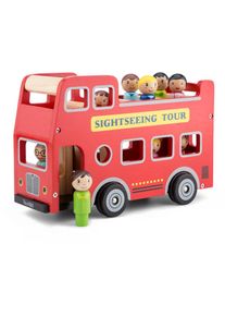 NEW CLASSIC TOYS® Spielzeug-Bus »Little Driver - Sightseeing-Bus«, inkl. Figuren rot Spielzeugfahrzeuge
