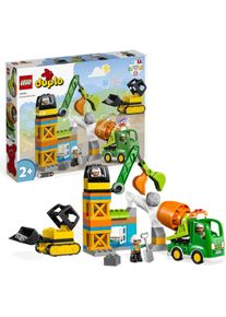 Lego® Konstruktionsspielsteine »Baustelle mit Baufahrzeugen (10990), Lego® DUPLO Town«, (61 St.), mit Licht und Sound; Made in Europe
