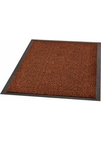 Fussmatte »Smart«, rechteckig, 7 mm Höhe, Schmutzfangteppich, Gemustert, Rutschfest, Robust, Waschbar, Schnörkel , braun , Hanse Home