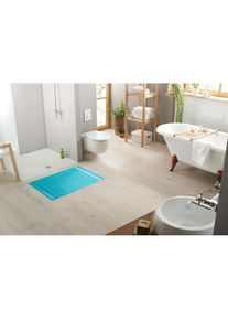 Badematte &raquo;Maja&laquo;, H&ouml;he 4 mm, beidseitig nutzbar, farbige Bord&uuml;re, besonders saugf&auml;hig , blau , Bruno Banani , t&uuml;rkis