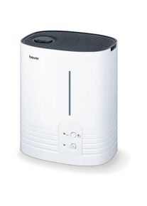 Beurer , Luftbefeuchter &raquo;LB 55&laquo;, 6 l Wassertank, hygienische Warmwasser-Verdampfung , weiss , Einfache Bedienung &uuml;ber Kontroll-LEDs