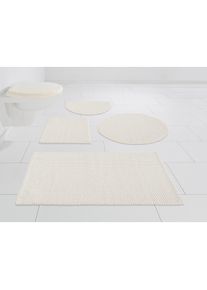 my home Badematte »Lovro«, Höhe 10 mm, beidseitig nutzbar-schnell trocknend-strapazierfähig, Badeteppich, beidseitig verwendbar, auch als 3-tlg. Set ,...