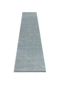 Hochflor-Läufer »Orly«, rechteckig, 32 mm Höhe, Dichter, Hochflor,Meliert, Skandi Look,Robust, Pflegeleicht, Kuschelig , blau , ELLE DECORATION ,...