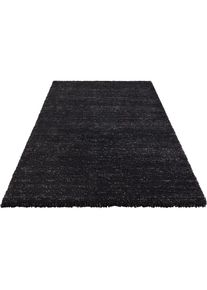 Hochflor-Teppich »Orly«, rechteckig, 32 mm Höhe, Dichter Hochflor, Meliert, Skandi Look, Robust, Pflegeleicht , grau , ELLE DECORATION , anthrazit