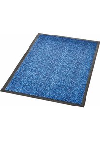 L&auml;ufer &raquo;Smart&laquo;, rechteckig, 7 mm H&ouml;he, Gemustert, Rutschfest, Robust, Pflegeleicht, Waschbar, Schn&ouml;rkel , blau , Hanse Home