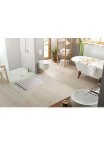 Badematte &raquo;Maja&laquo;, H&ouml;he 4 mm, beidseitig nutzbar, farbige Bord&uuml;re, besonders saugf&auml;hig , grau , Bruno Banani