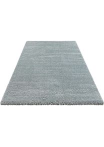 Hochflor-Teppich »Orly«, rechteckig, 32 mm Höhe, Dichter Hochflor, Meliert, Skandi Look, Robust, Pflegeleicht , blau , ELLE DECORATION , aquablau