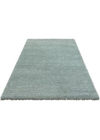 Hochflor-Teppich »Orly«, rechteckig, 32 mm Höhe, Dichter Hochflor, Meliert, Skandi Look, Robust, Pflegeleicht , grün , ELLE DECORATION