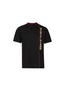 TRIGEMA Kurzarmshirt, Deutschland schwarz S BIO DELUXE-Single-Jersey