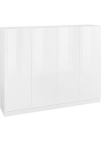 borchardt Möbel BORCHARDT MÖBEL Schuhschrank »Vaasa3«, Breite 152 cm weiß weiß Hochglanz