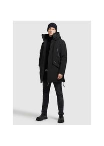 Khujo Wintermantel »Mantel CARL« schwarz XL Schwarz meliert Melierte Optik