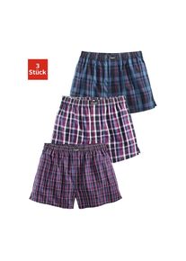 Le Jogger® Boxershorts, (Packung, 3 St.), aus reiner Baumwolle bunt 3 3 St. Webboxer im 3er-Pack